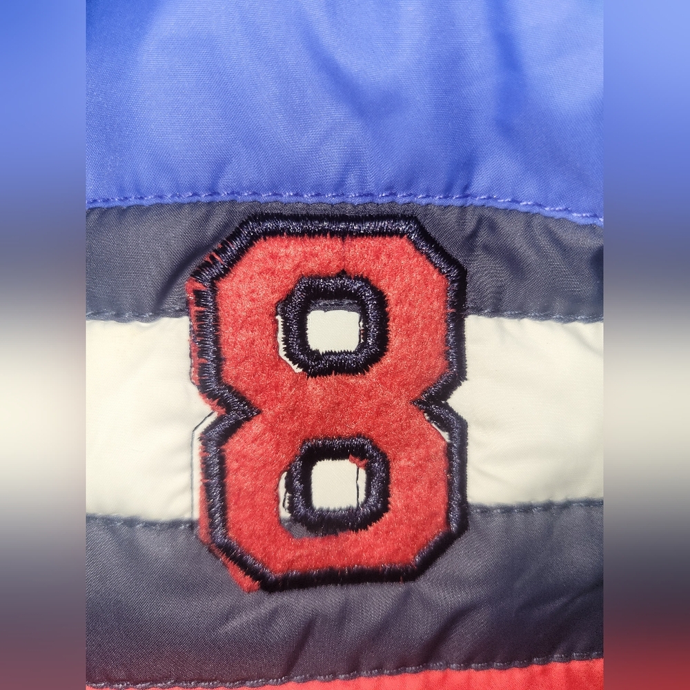 Chirpie Pie Royal‎ Blue, Red And White Baby Puffer Jacket Sz 18-24 M - Picture 6 of 7